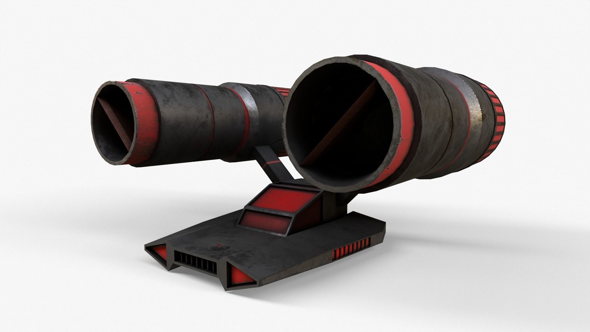 Sci-Fi Space Ship V2 Low-poly 3D model_17