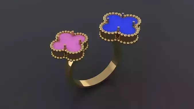 Ring 8 gold with measurements