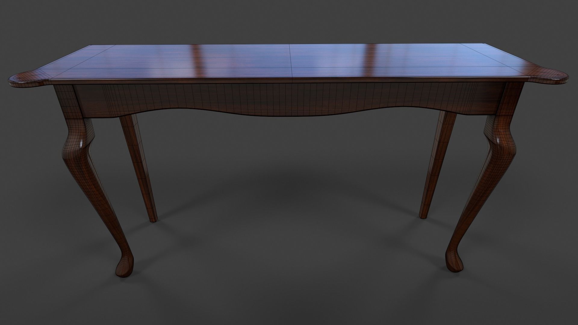 Hall Table - High Poly 3D model_1