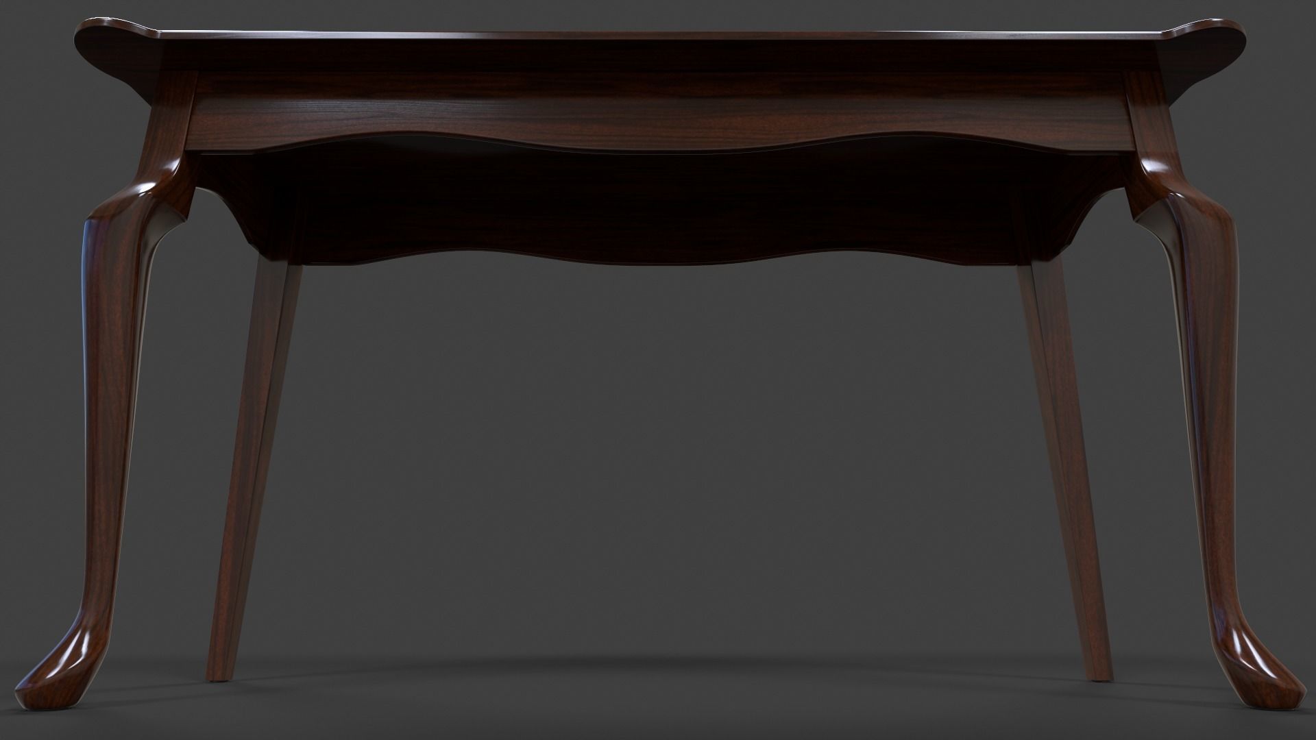 Hall Table - High Poly 3D model_6