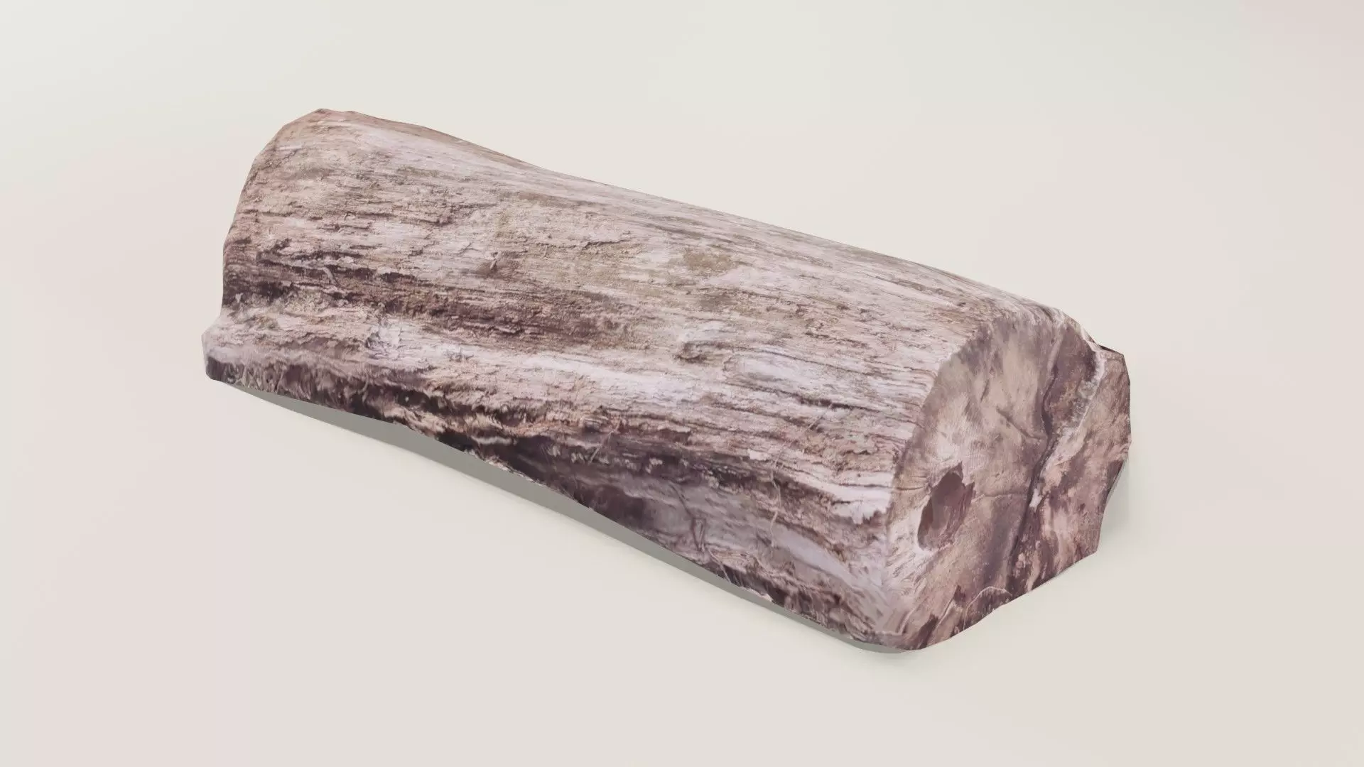 Game Ready Log tree stump pillow Low-poly 3D model_0