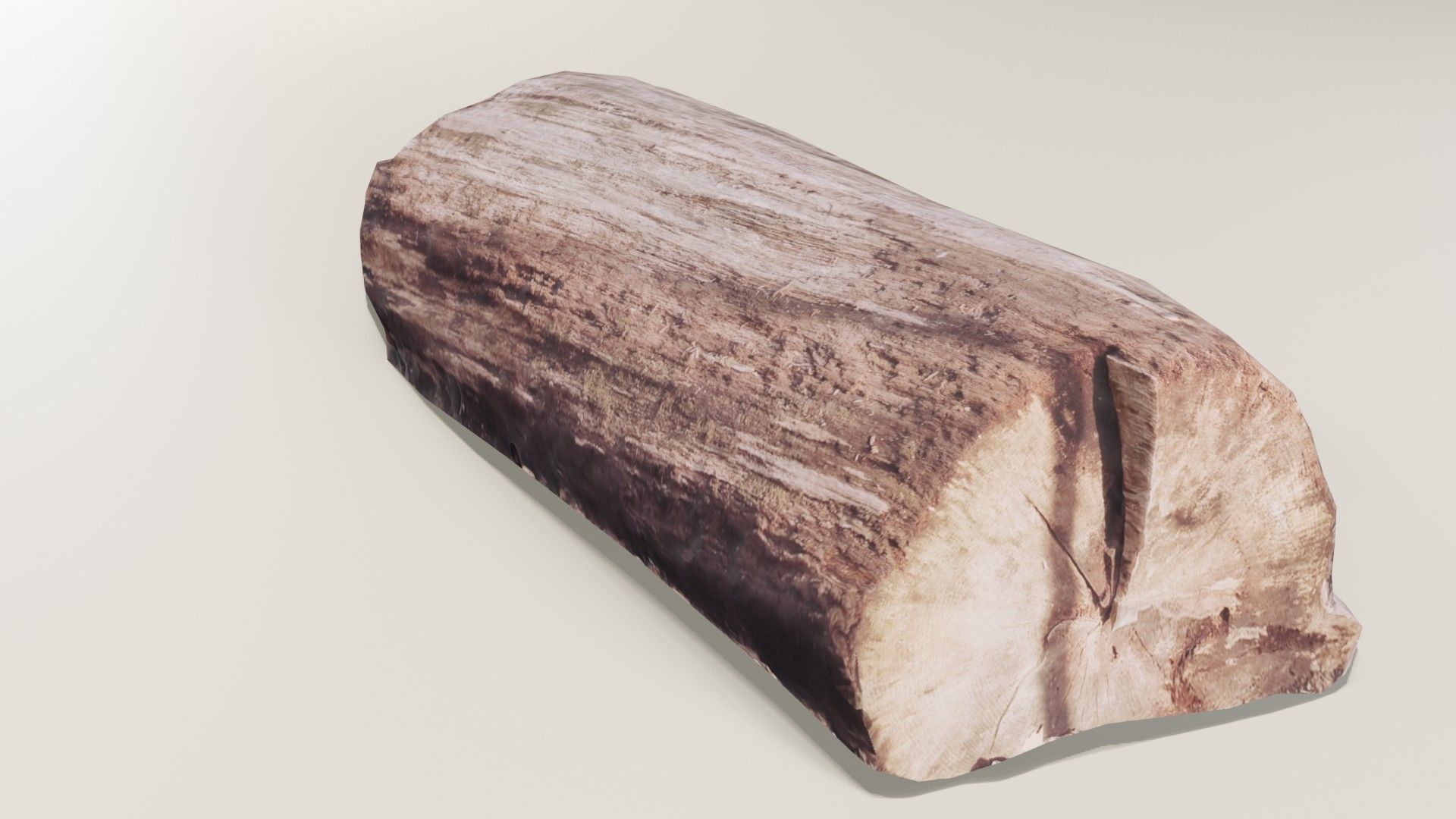 Game Ready Log tree stump pillow Low-poly 3D model_4