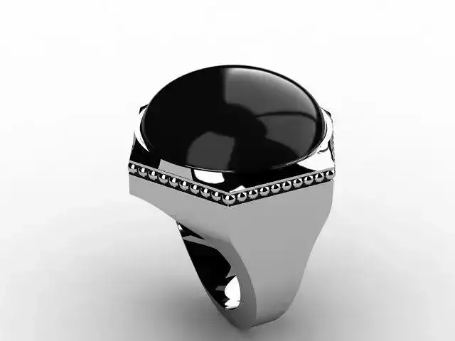 ringg onyx ring with diamonds