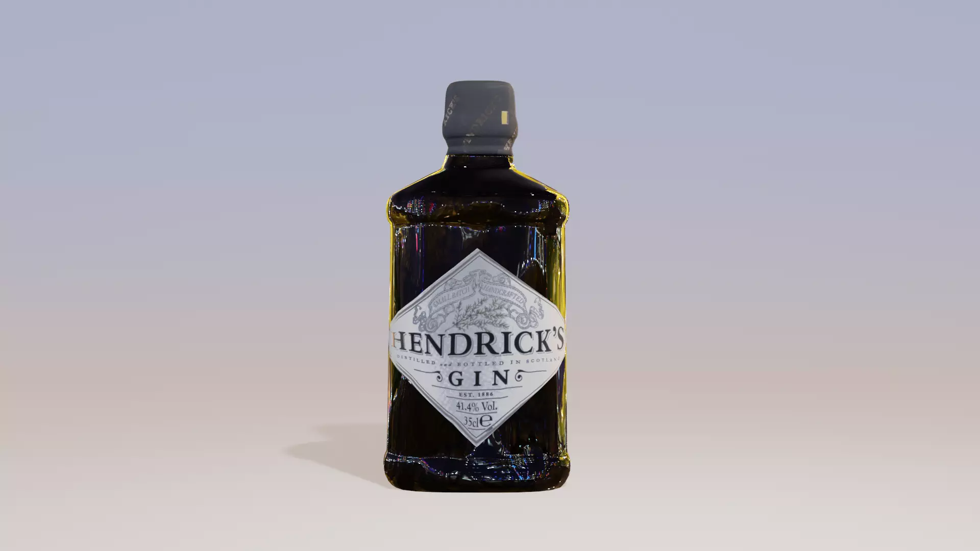 hendricks gin Low-poly 3D model