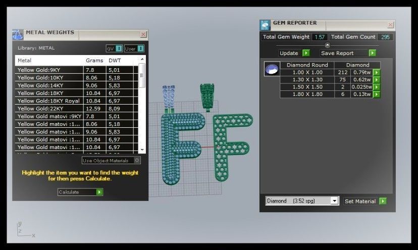 F BUBLLE FONT PENDANT 3D print model_11