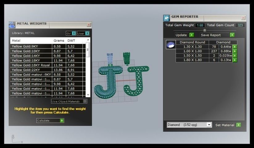 J BUBLLE FONT PENDANT 3D print model_11