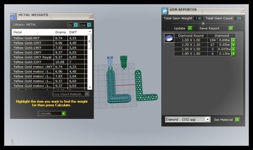 L BUBLLE FONT PENDANT 3D print model_11