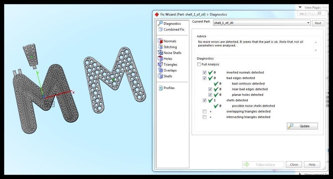 M BUBLLE FONT PENDANT 3D print model_10