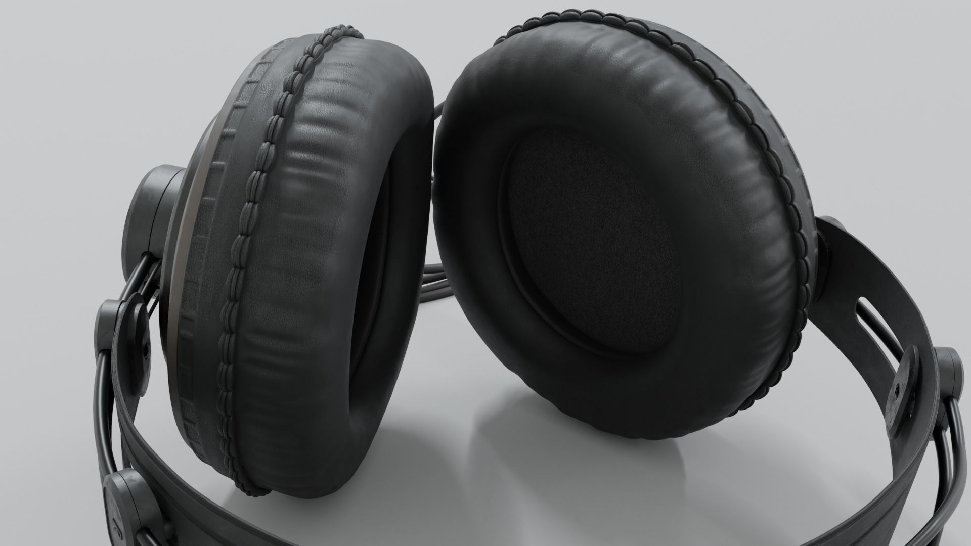 Studio Headphones Samson SR850 3D model_9