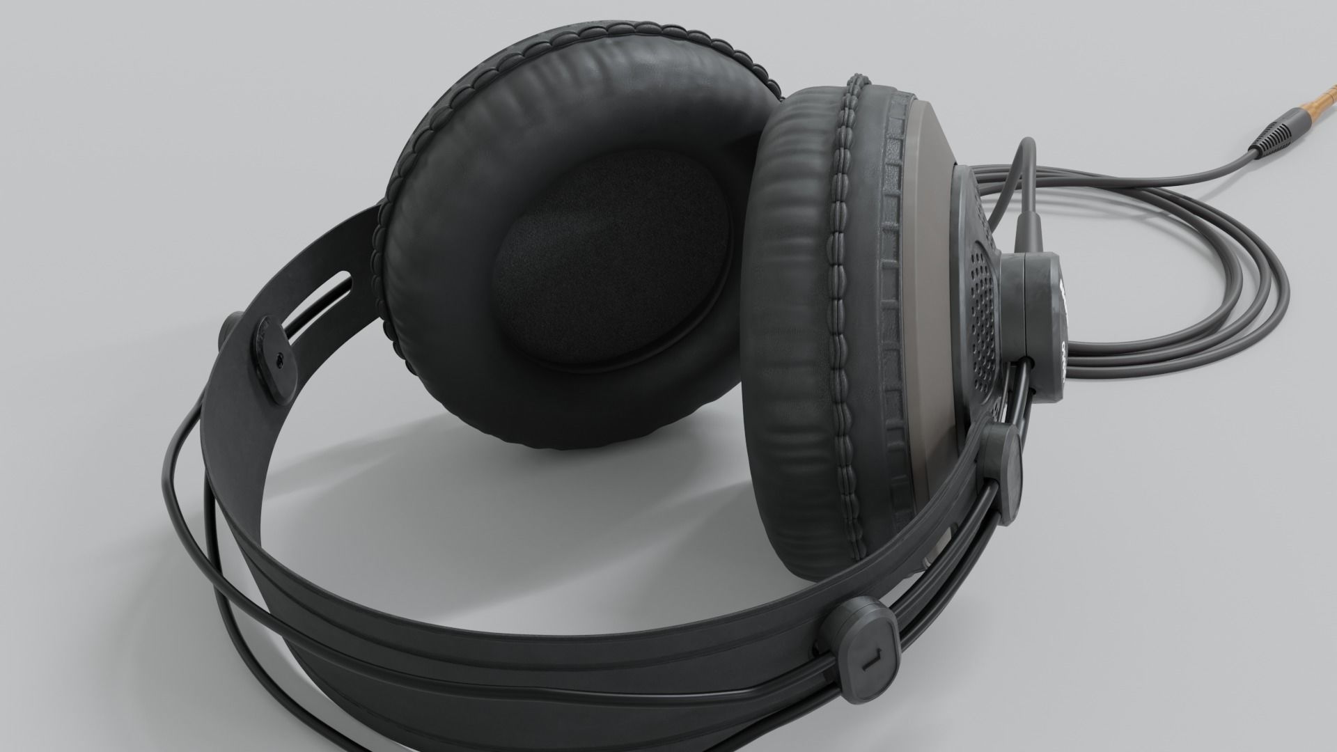 Studio Headphones Samson SR850 3D model_7