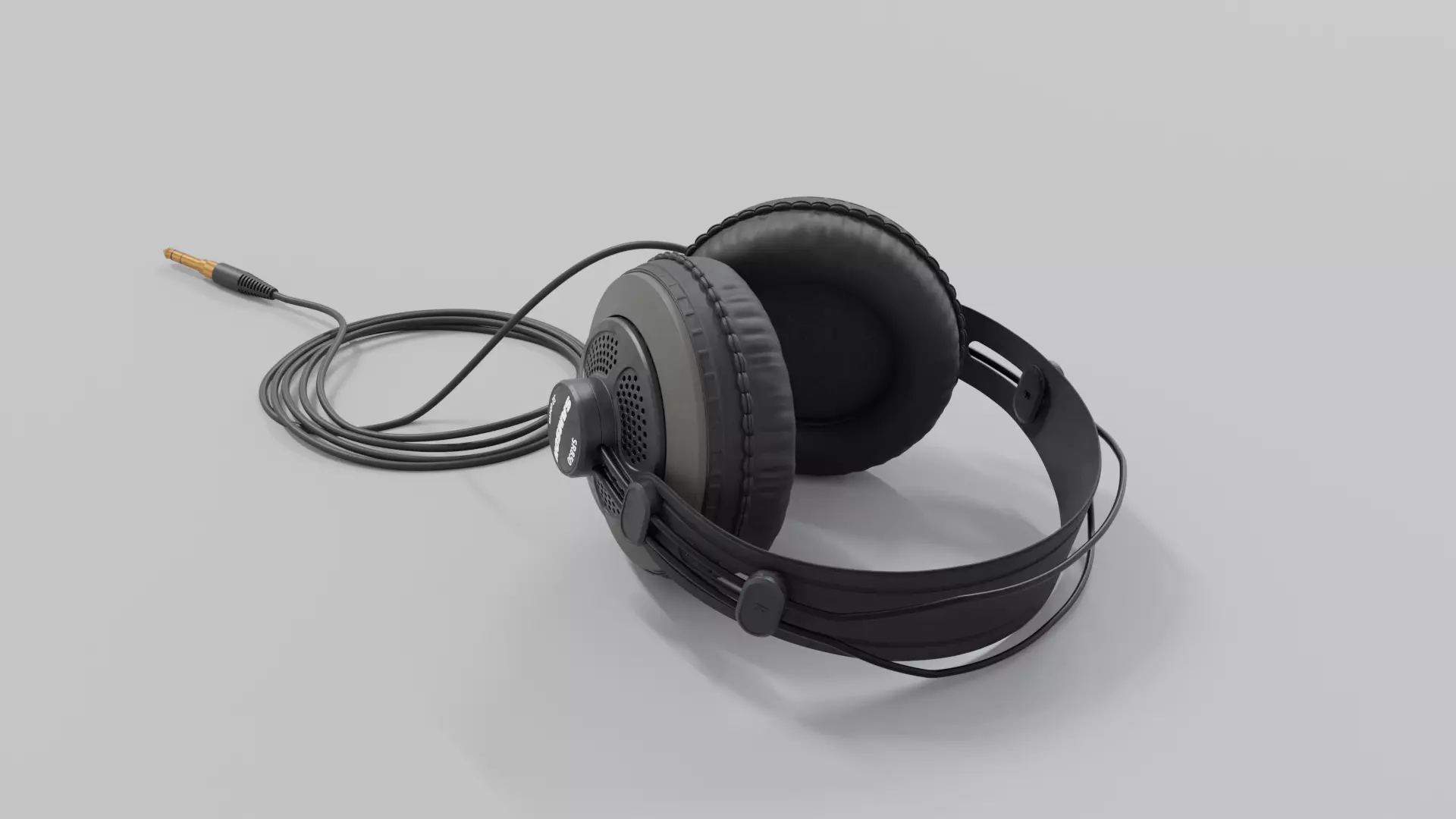 Studio Headphones Samson SR850 3D model_0