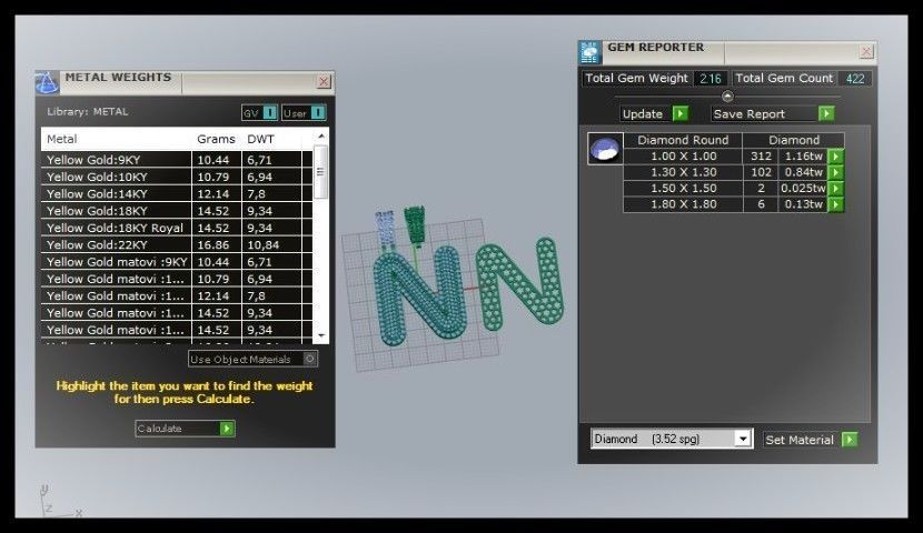 N BUBLLE FONT PENDANT 3D print model_11