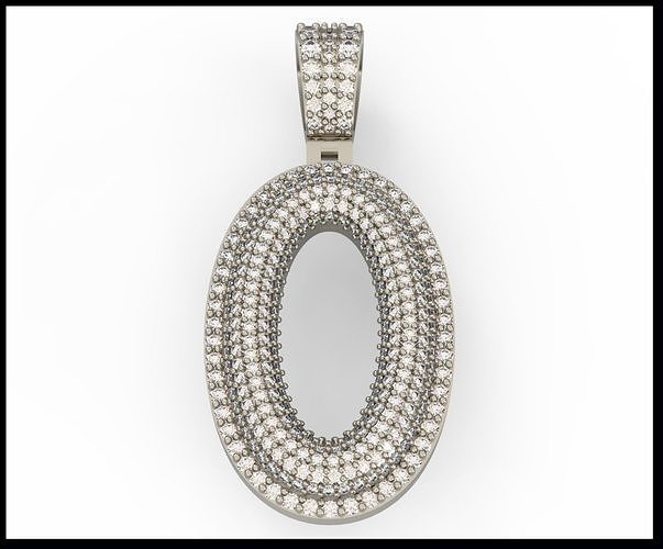 O BUBLLE FONT PENDANT 3D print model