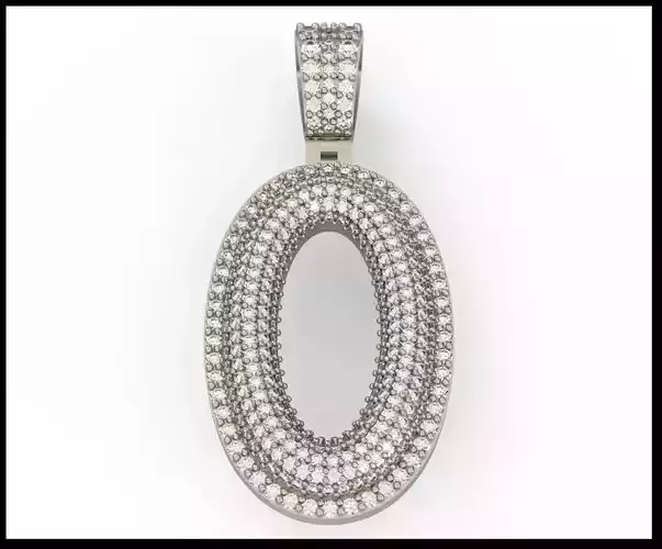 O BUBLLE FONT PENDANT 3D print model