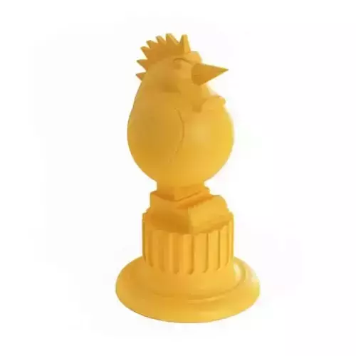 Yellow Chicken Trophy 3D model