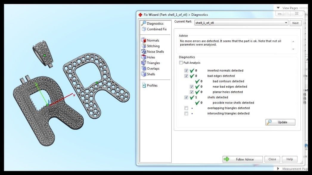 R BUBLLE FONT PENDANT 3D print model_2