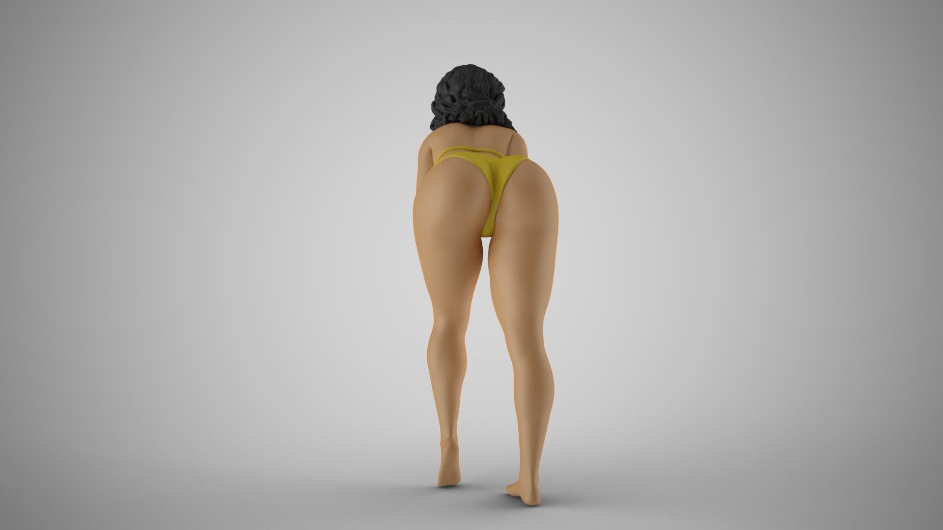 Loveliness 8 woman in bikini 3D print model_6