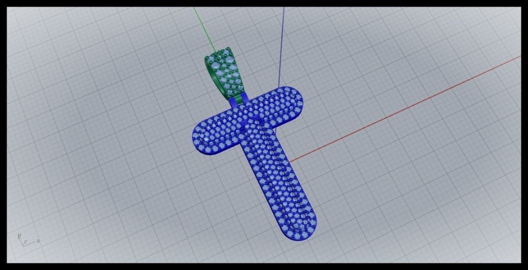 T BUBLLE FONT PENDANT 3D print model_1