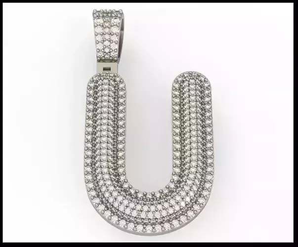 U BUBLLE FONT PENDANT