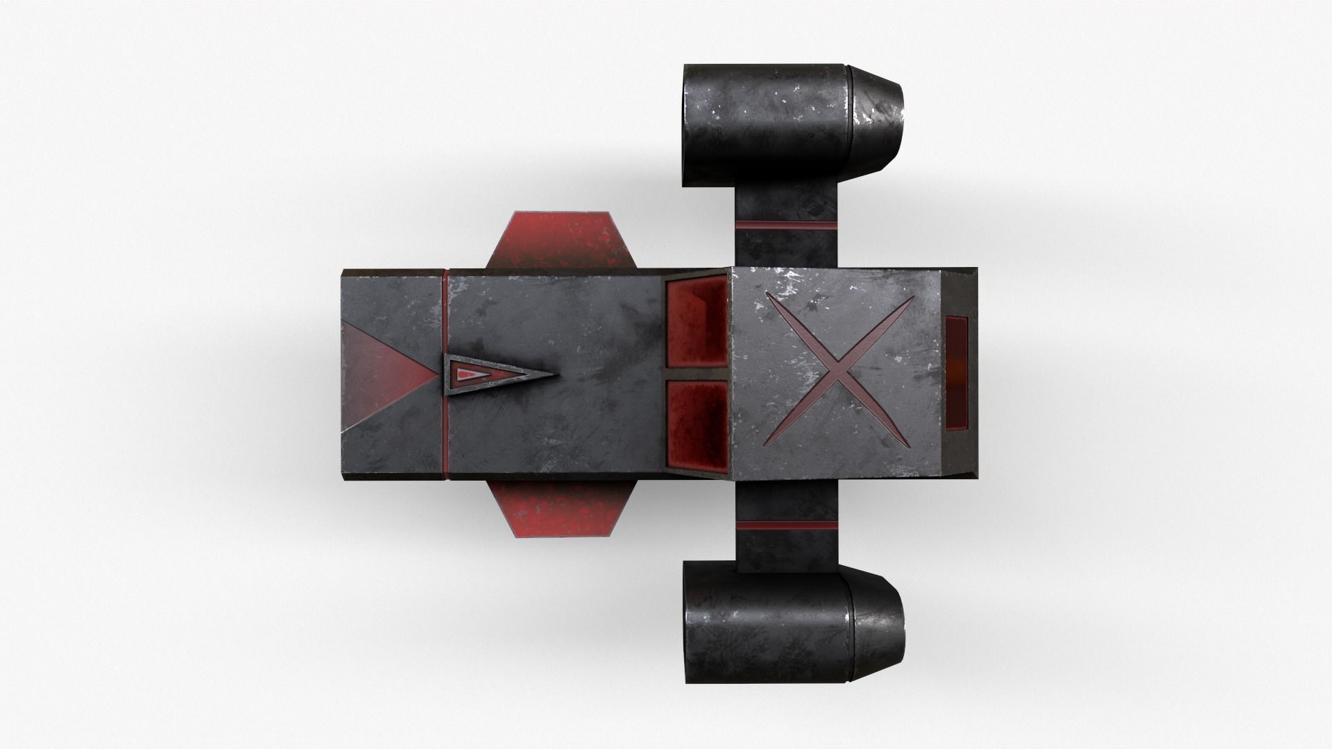 Sci-Fi Space Ship V3 Low-poly 3D model_12