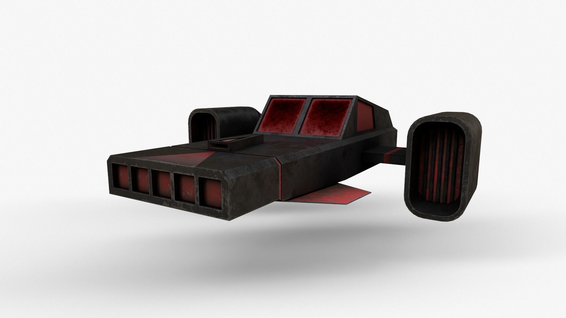 Sci-Fi Space Ship V3 Low-poly 3D model_17