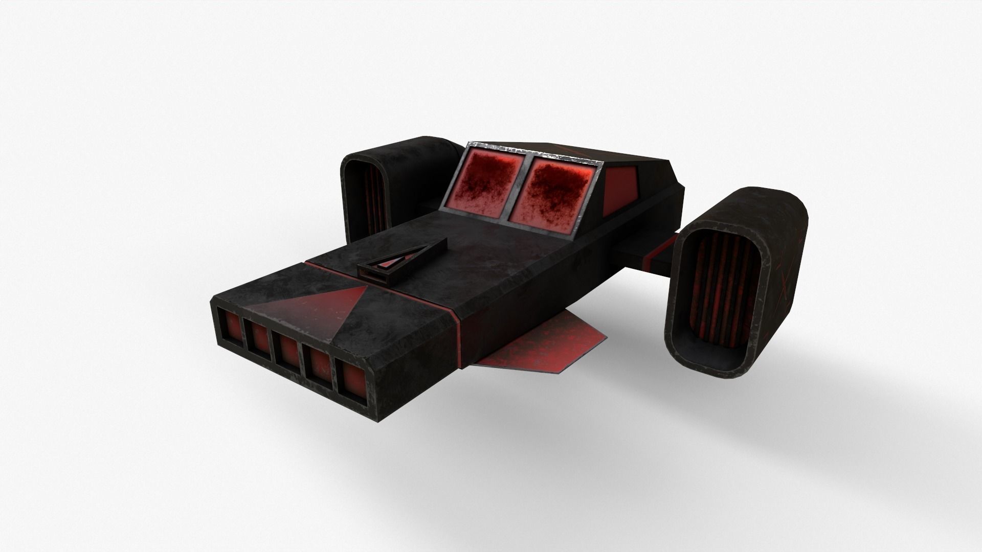 Sci-Fi Space Ship V3 Low-poly 3D model_19