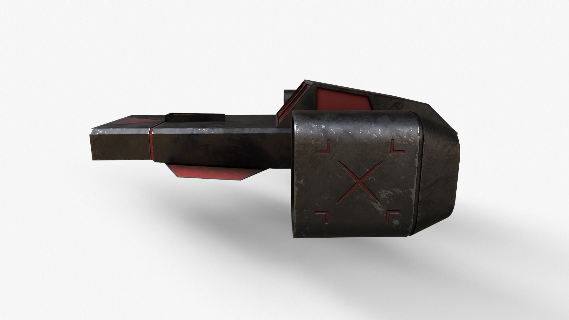 Sci-Fi Space Ship V3 Low-poly 3D model_14