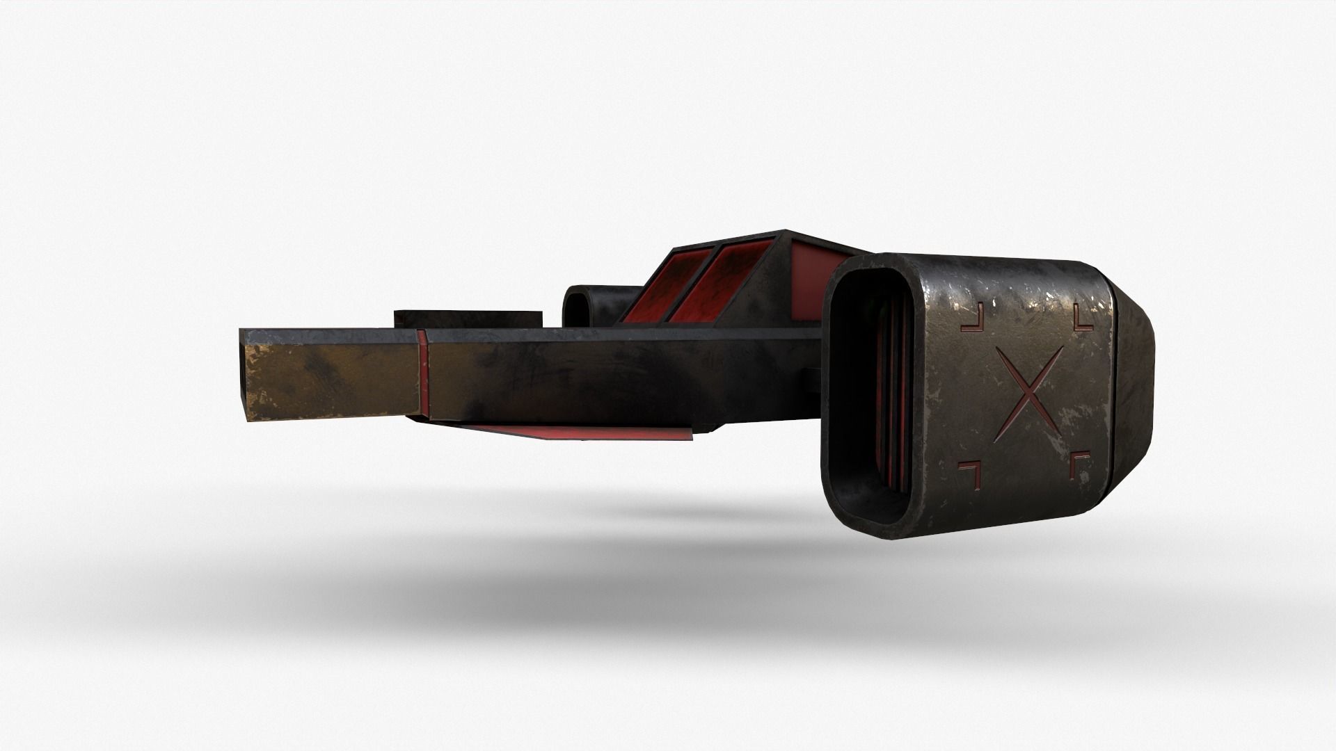 Sci-Fi Space Ship V3 Low-poly 3D model_21