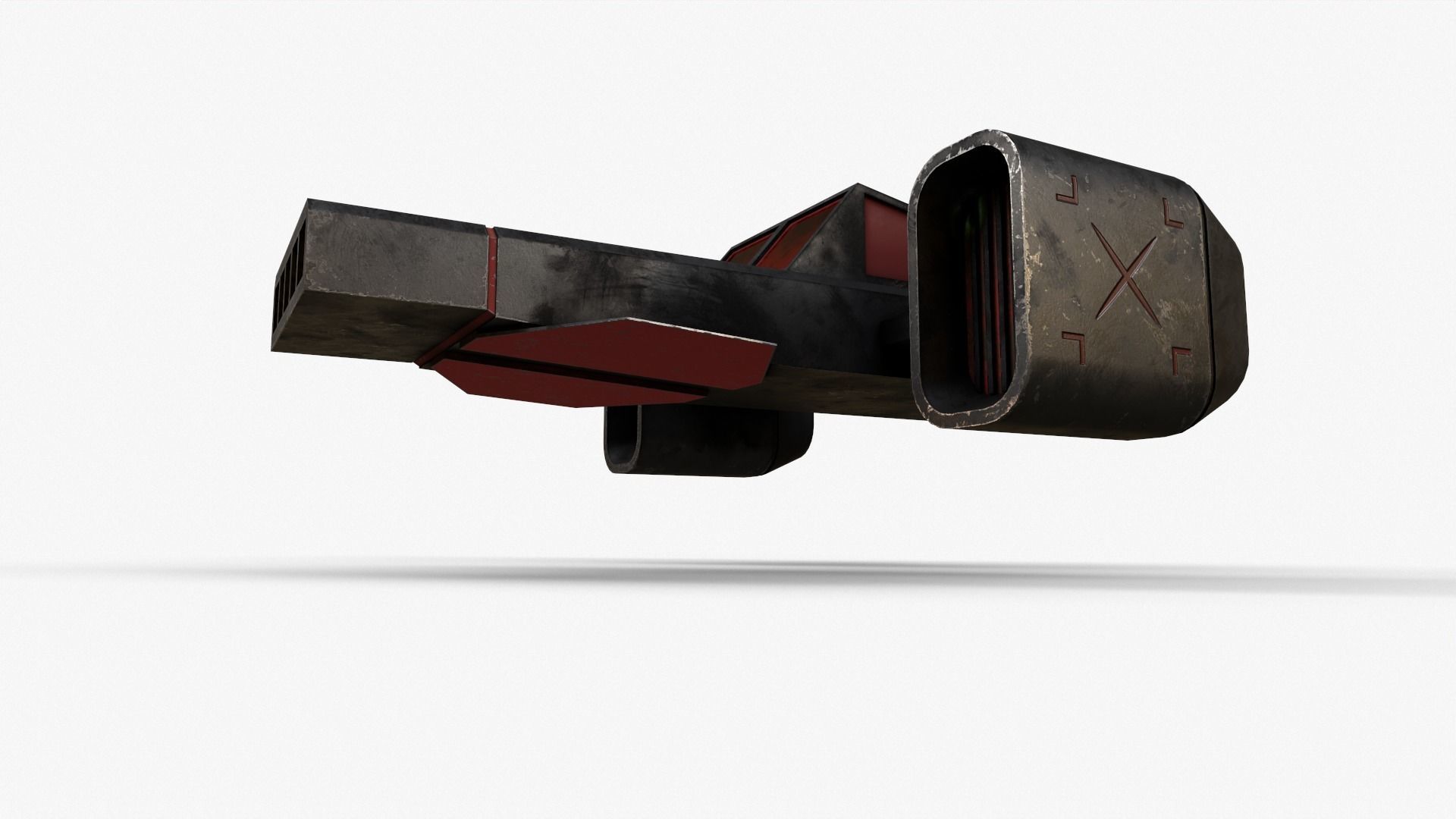 Sci-Fi Space Ship V3 Low-poly 3D model_15