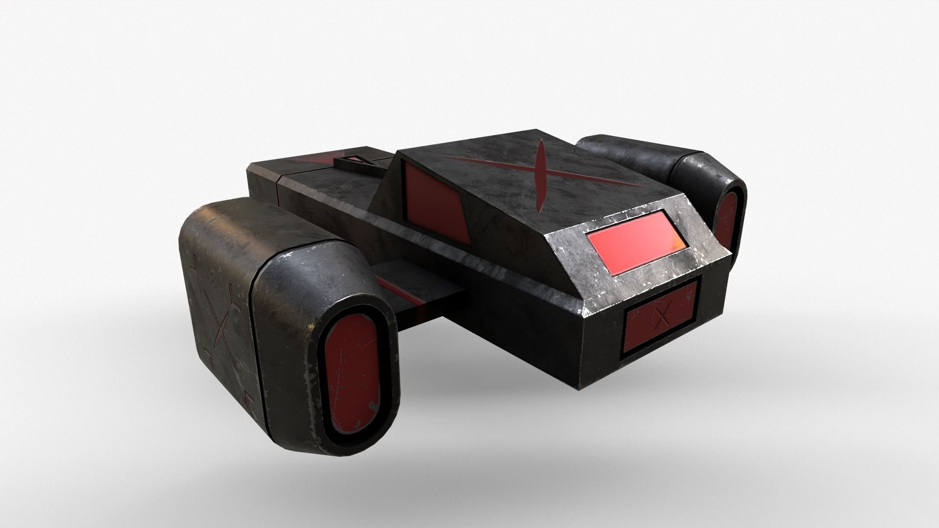 Sci-Fi Space Ship V3 Low-poly 3D model_13