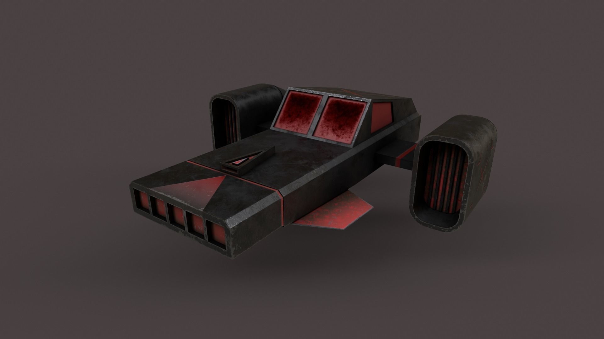 Sci-Fi Space Ship V3 Low-poly 3D model_18