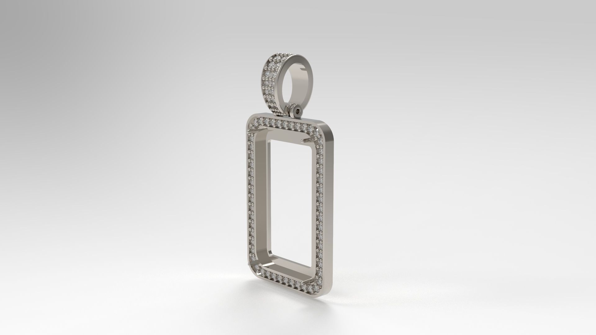 Frame Pendant 01 3D print model_2