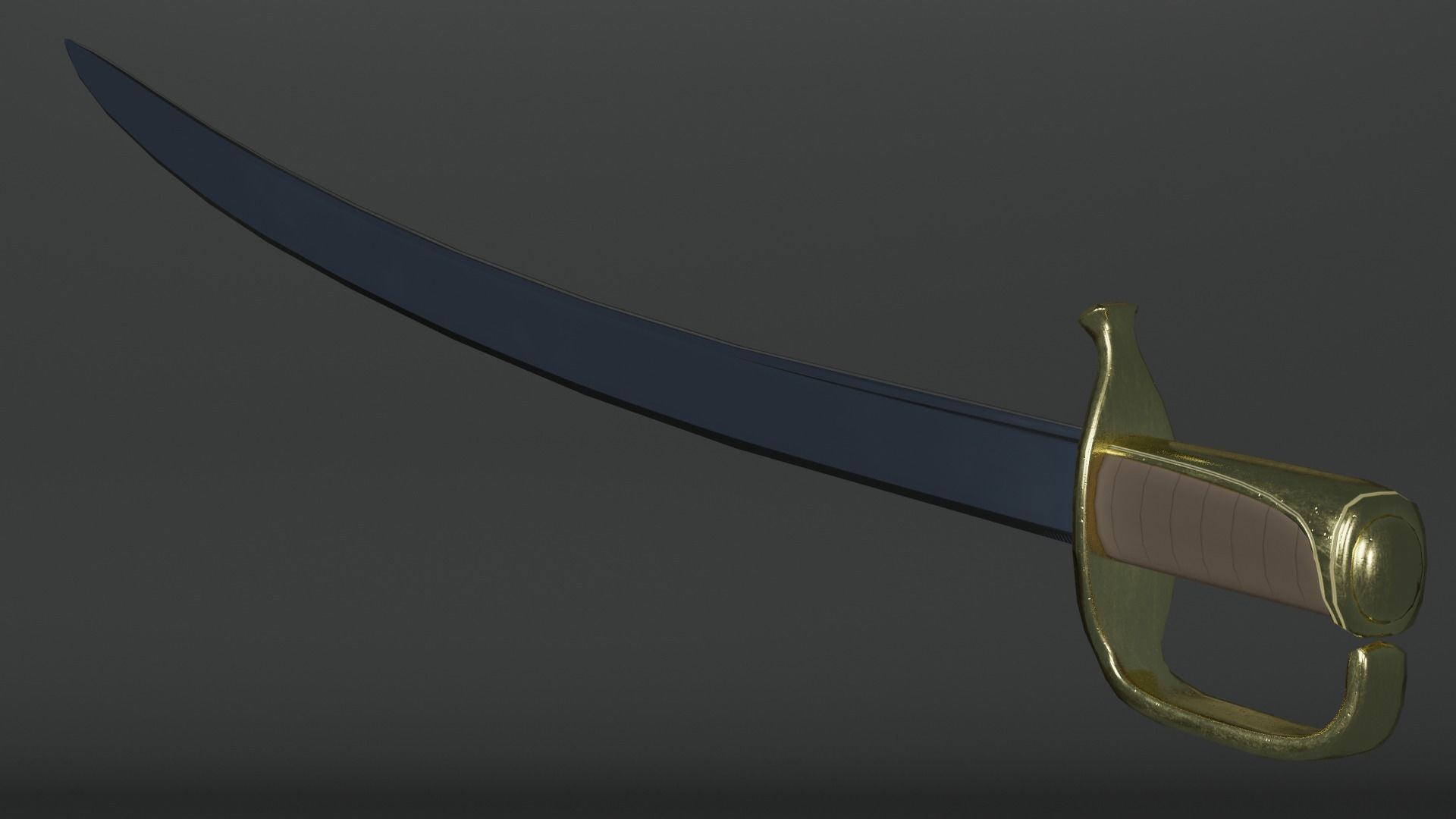 Sabel Free low-poly 3D model_1