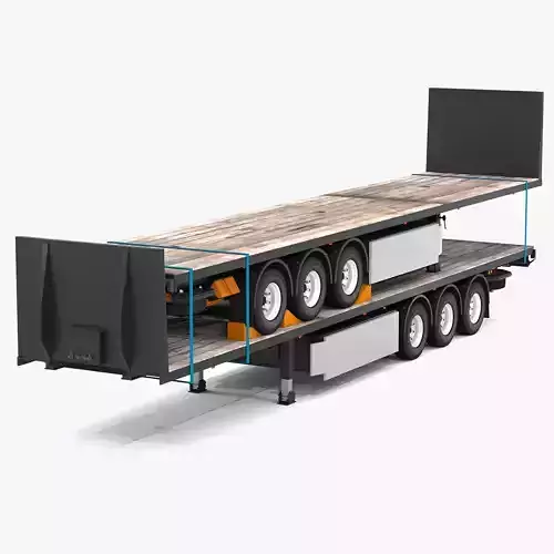 Flatbed Trailer with Trailer