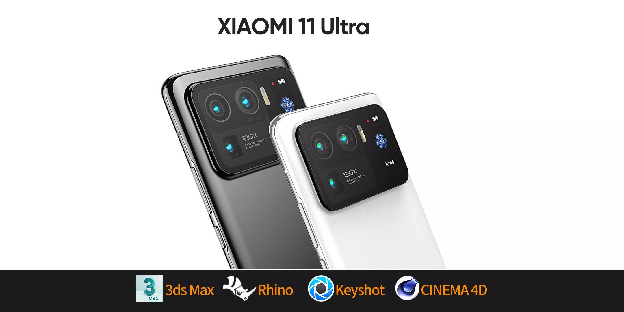 xiaomi Mi 11Ultra mobile phone 3D model 3D model