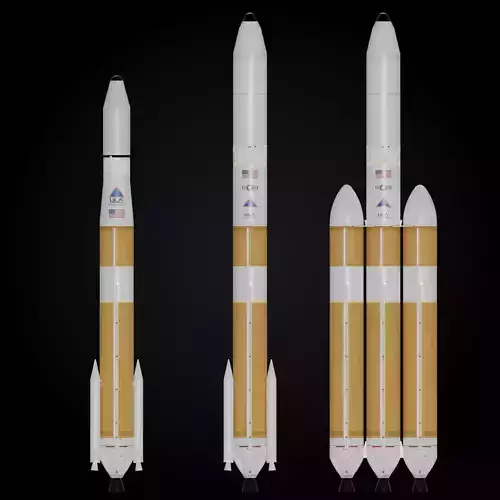 Delta IV Rocket 3D model