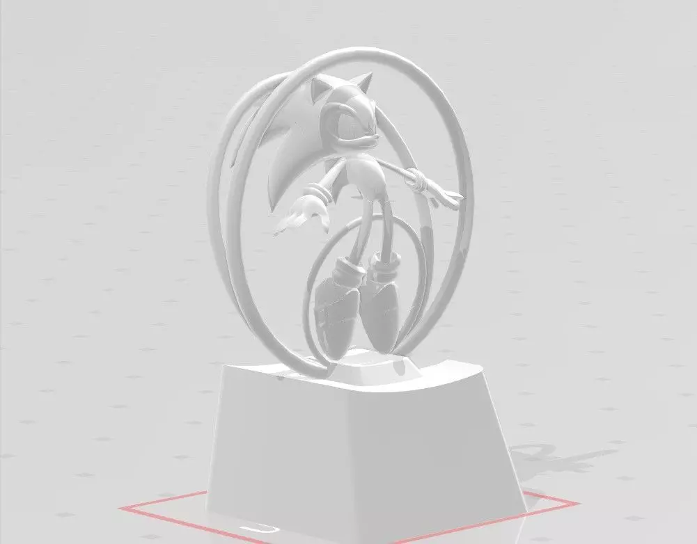 3D PRINTS KEYCAP Sonic 3D print model_0