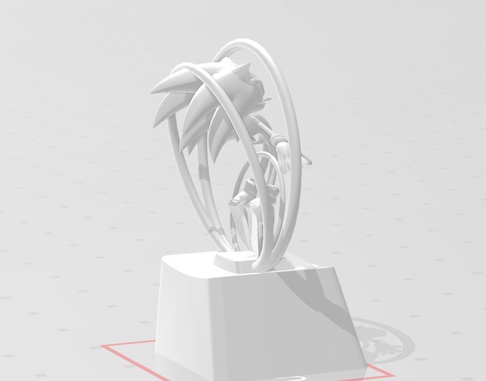 3D PRINTS KEYCAP Sonic 3D print model_2