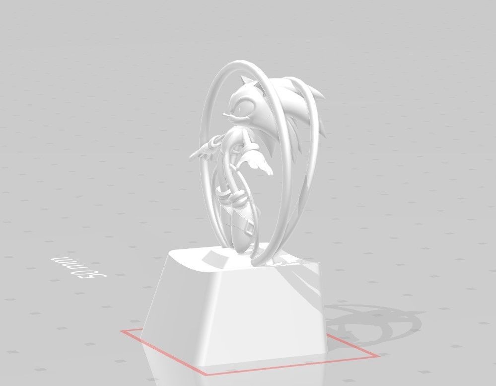 3D PRINTS KEYCAP Sonic 3D print model_8