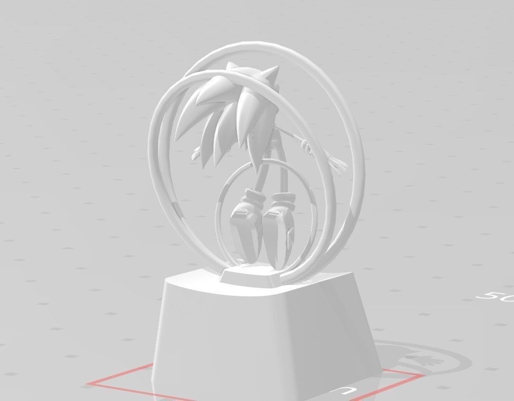 3D PRINTS KEYCAP Sonic 3D print model_13