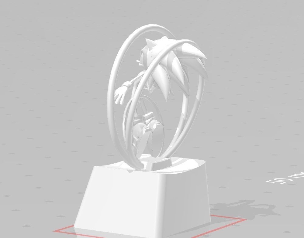 3D PRINTS KEYCAP Sonic 3D print model_10