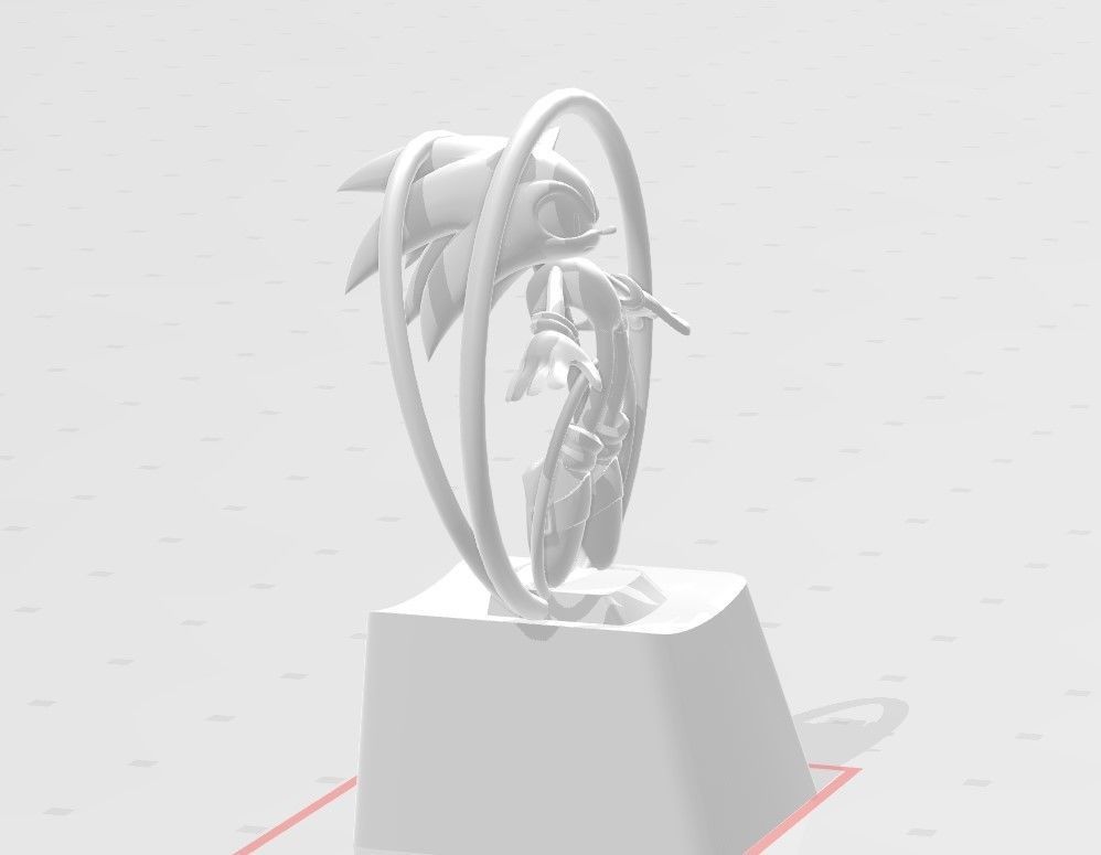 3D PRINTS KEYCAP Sonic 3D print model_3