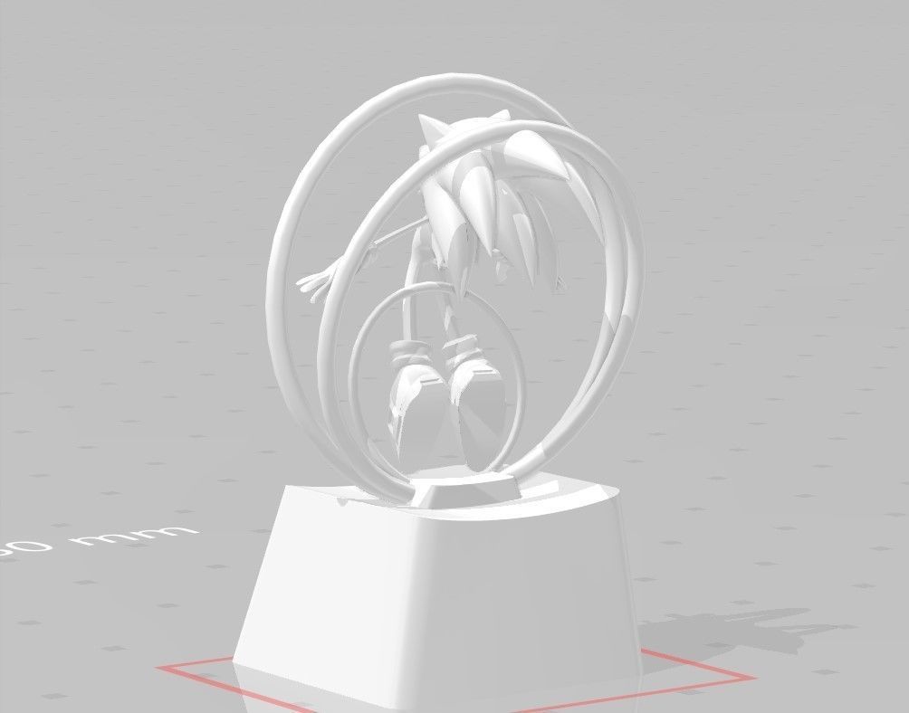 3D PRINTS KEYCAP Sonic 3D print model_11