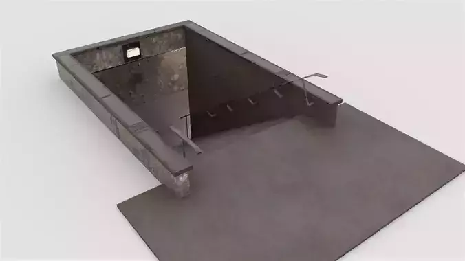 Underground passage  subway low-poly model Low-poly 3D model