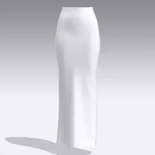 denim stitched skirt