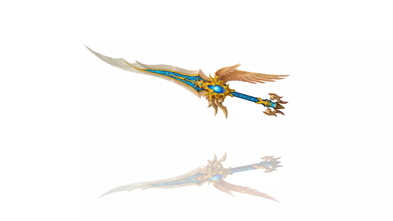 Angel Dagger Low-poly 3D model