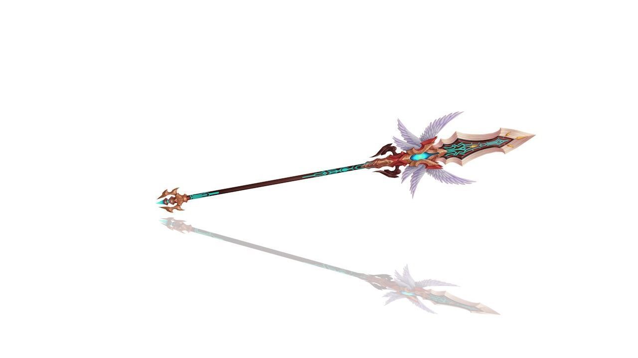 Angel Spear Low-poly 3D model_1