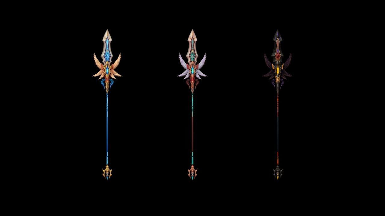 Angel Spear Low-poly 3D model_4