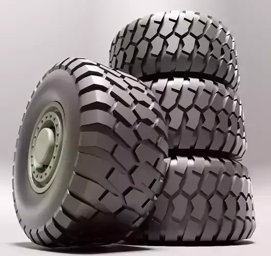 3D model of wheel from off-road truck