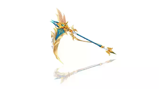 Angel Scythe Low-poly 3D model